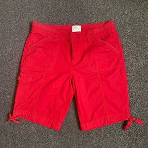 Red St. John’s bay shorts